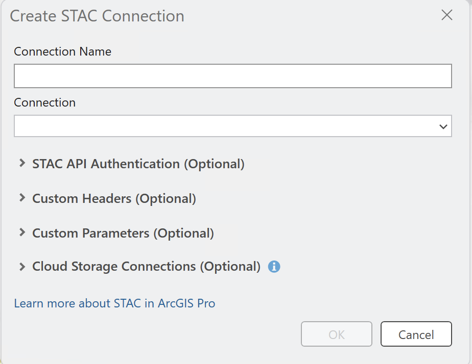 STAC Connection Dialog